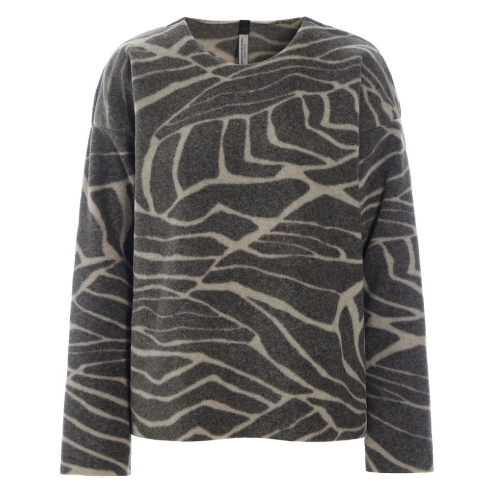 Henriette Steffensen Copenhagen Blouse Round Neck Medium Leaves